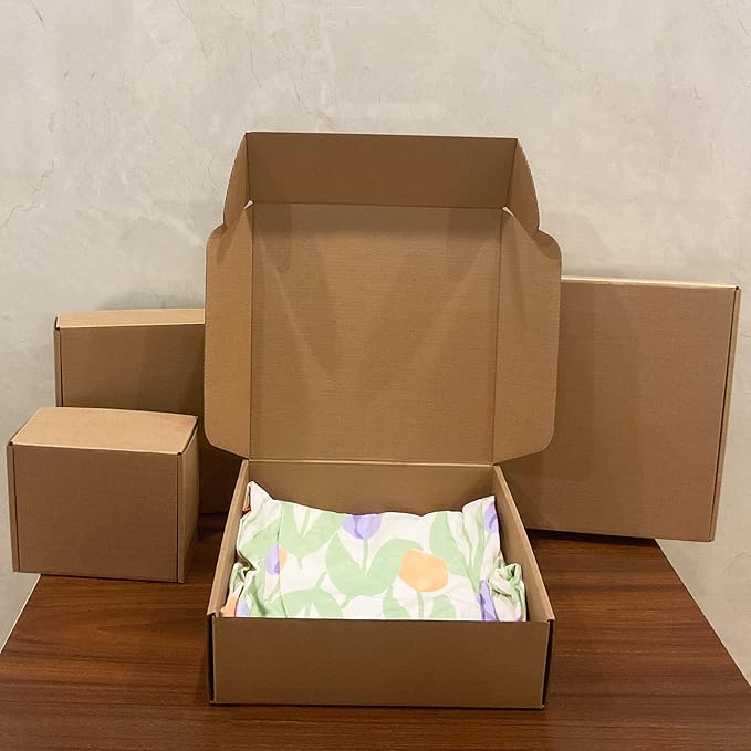 10x10x3 inch Shipping Boxes，Bulk 20 Pack，Brown Corrugated Mailers Cardboard - Image 6