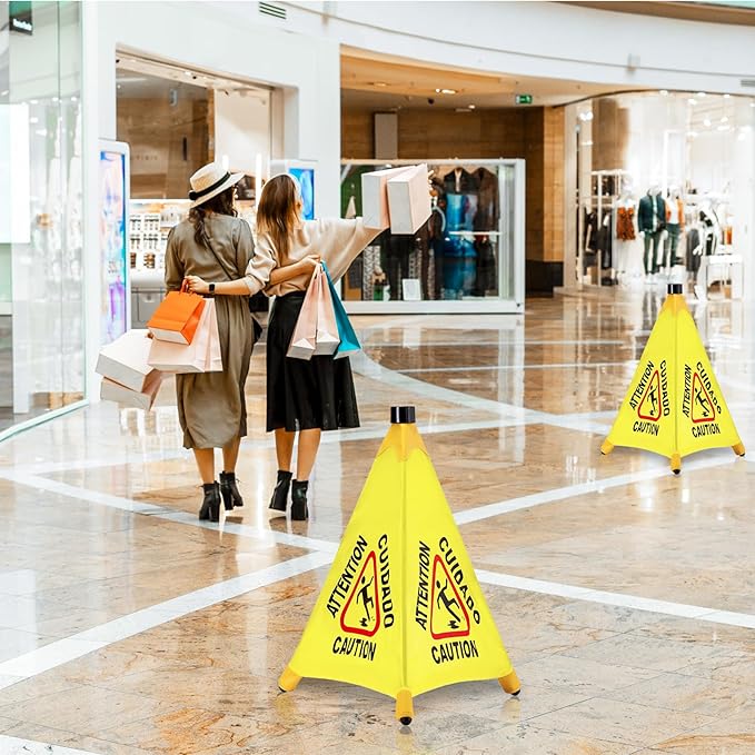 4 Pcs Pop up Wet Floor Sign - Image 5