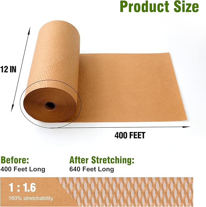 Honeycomb Packing Paper 12" Width X 400 FT - Image 2