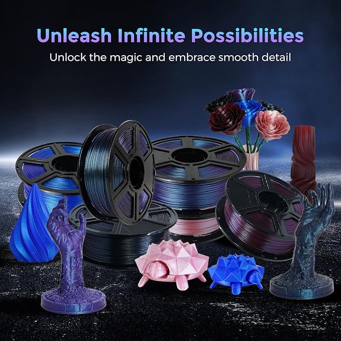 FLASHFORGE PLA Filament 1.75mm +/- 0.02mm Rose Quartz, Color Changeable 3D - Image 3