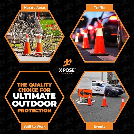 Xpose Safety 28 Inch Orange Traffic Cones - Image 8