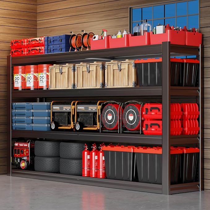 68" Wide Garage Shelving Unit, Heavy Duty Garage Storage Shelves, 3500 LBS - Image 7