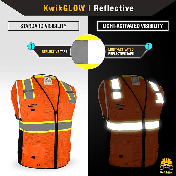 KwikSafety - Charlotte, NC - BIG KAHUNA Safety Vest Class 2 ANSI OSHA - Image 3