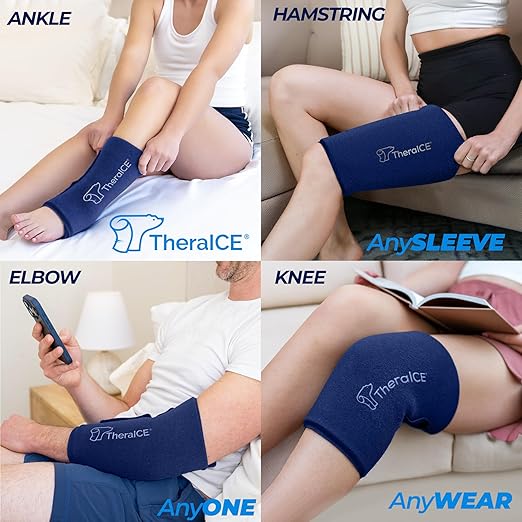 TheraICE Knee Ice Pack Wrap Compression ANYSleeve - Image 5