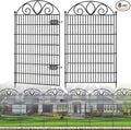 8 Panels No Dig Tall Garden Fence by FencePost