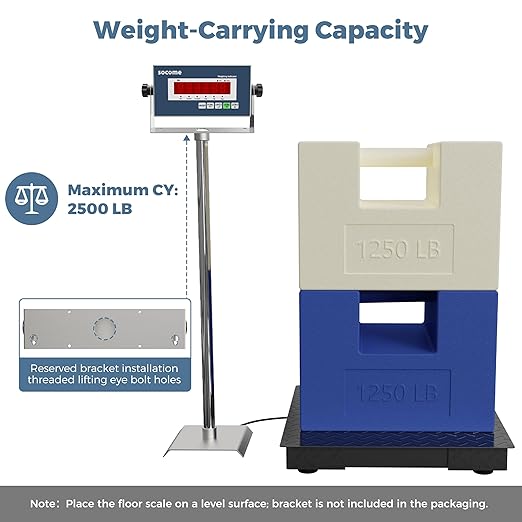 24"x24" Industrial Floor Scale, Precision Pallet Scale - Image 3