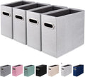 4 Packs Letter Size File Organizer, File Folders Organizer, Fabric Storage Box by ComfortKeeper