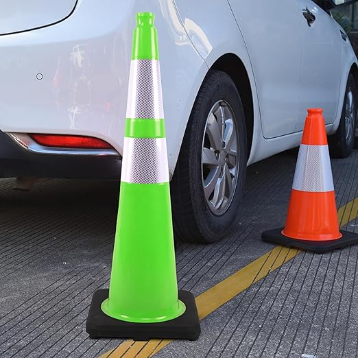 OrangeStar 6 Pack 36" Traffic Safety Cones, Heavy Duty Base - Image 6