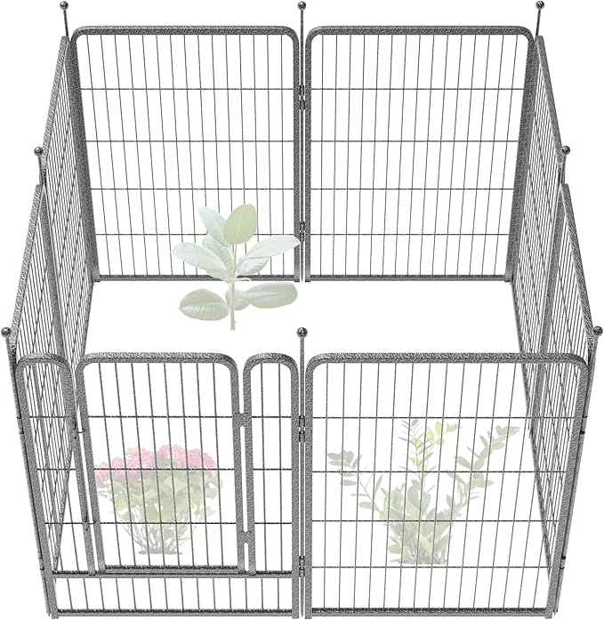 FXW Garden Fence Outdoor for The Yard – 40in x 18.2ft Heavy Duty Metal Animal by FXW