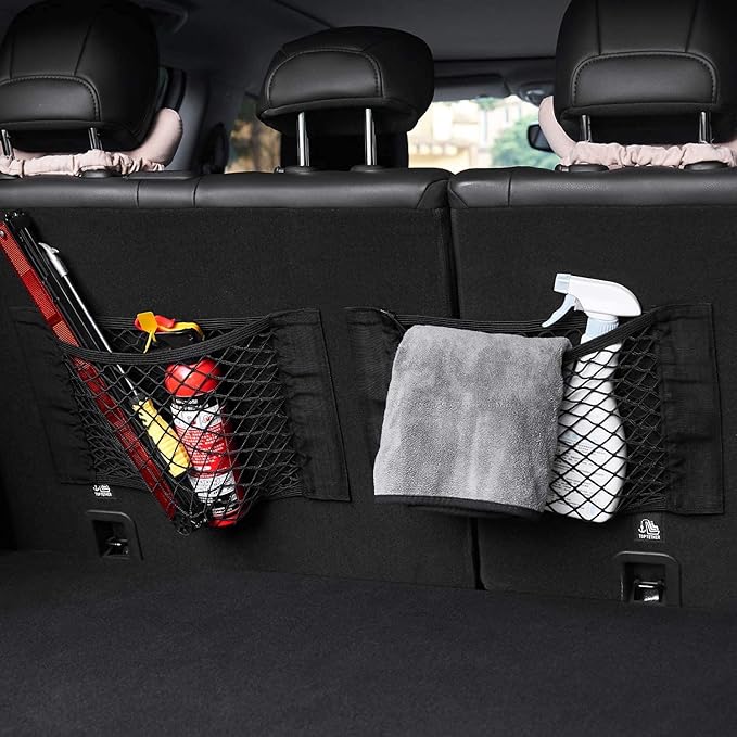 Universal Mesh Cargo Net Storage Net Wall Sticker Organizer Pouch Bag Storage - Image 6