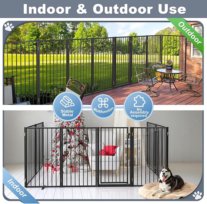 Metal Freestanding Dog Gates - Image 5