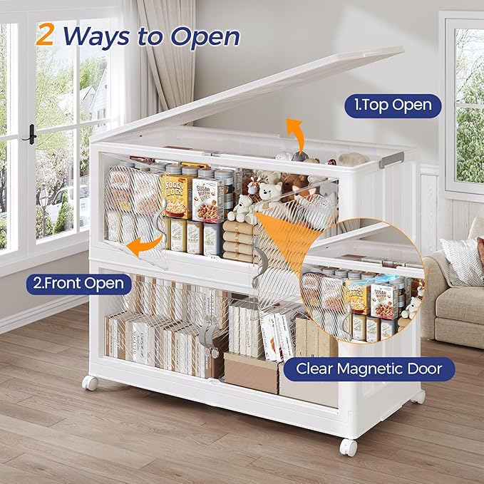360QT Plastic Stackable Storage Bins - Image 4