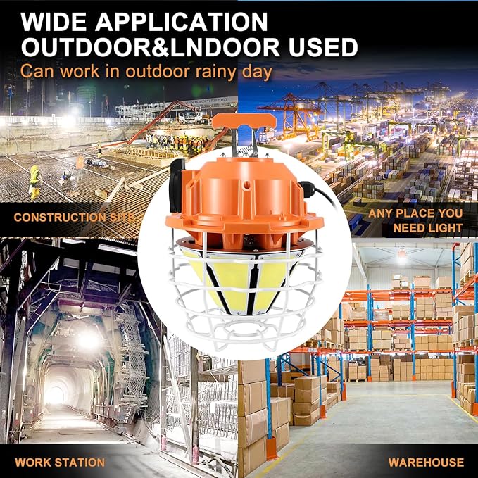 NS LED Temporary Work Light 250W Construction Lights 37500 Lumens, Linkable - Image 7