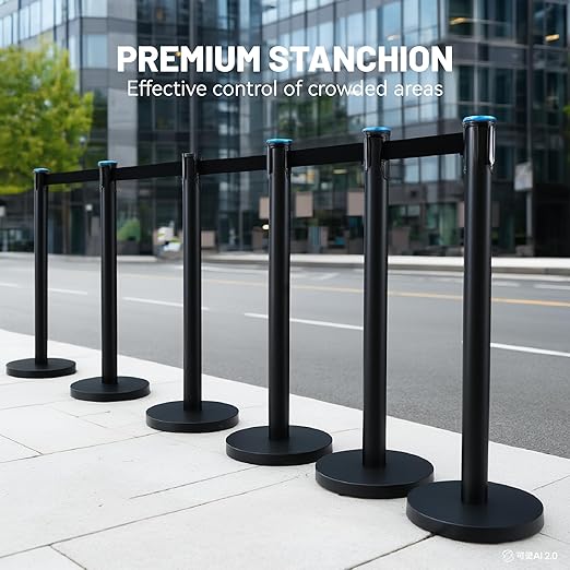 6-Pack Black Stanchion Posts - Image 8