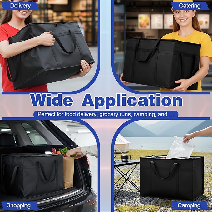 3 Pack Large Insulated Food Delivery Bag - Image 7