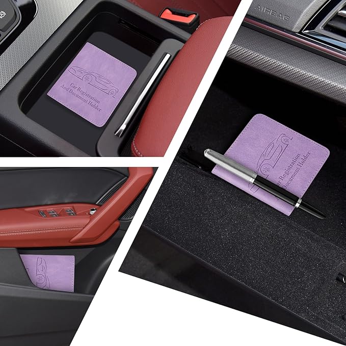 2-Pack Car Registration and Insurance Holder, Car Organization Vehicle Document - Image 2
