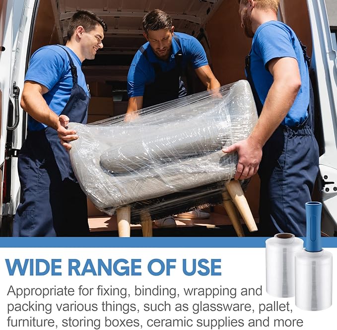 Jutom 16 Pcs Stretch Wrap Roll Plastic Wrap - Image 7