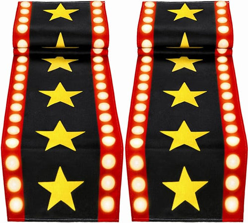 2 Pcs 13 x 72 Inch Movie Night Table Runner by WHQXFDZ