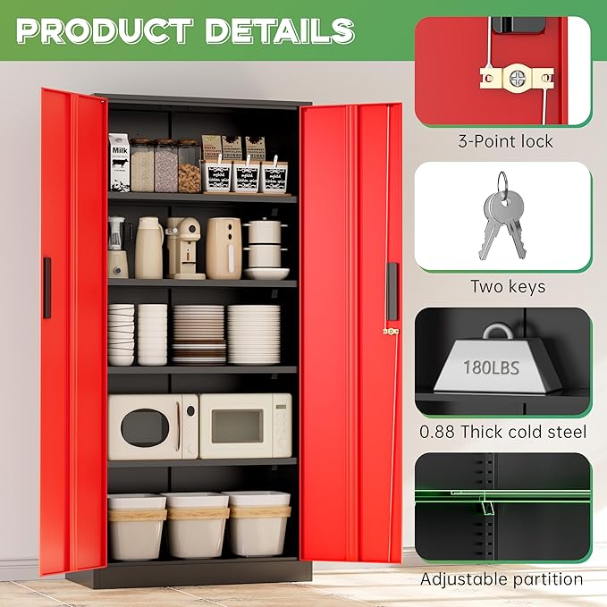 INTERGREAT Metal Storage Cabinet - Image 7