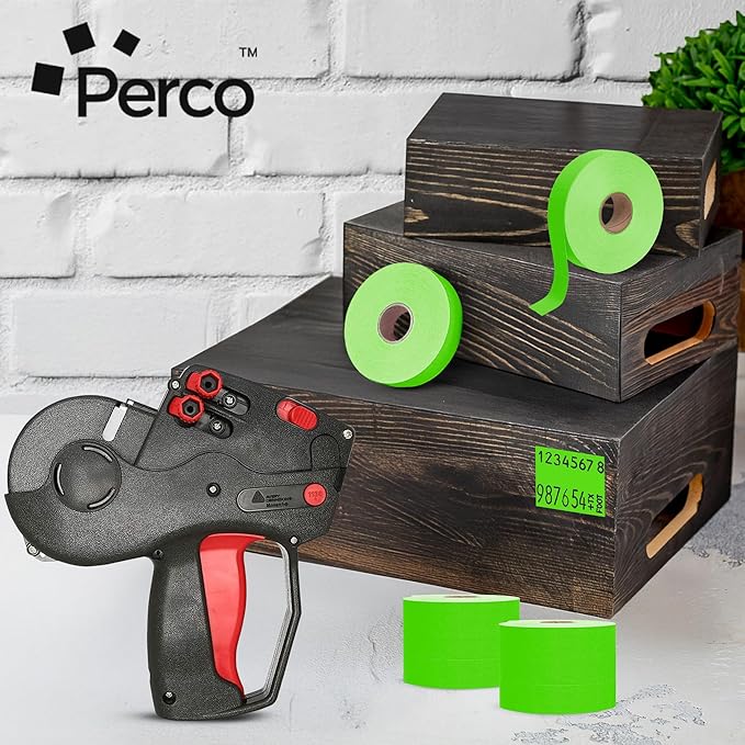 Perco Fluorescent Green 2 Line Pricing Labels - Image 7