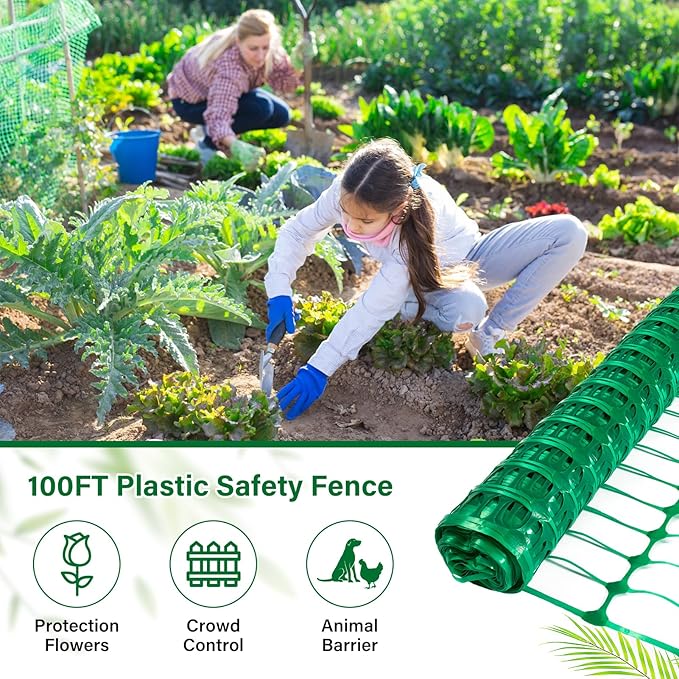 Plastic Fencing Temporary Fence, Snow Fence 4x100 - Image 3