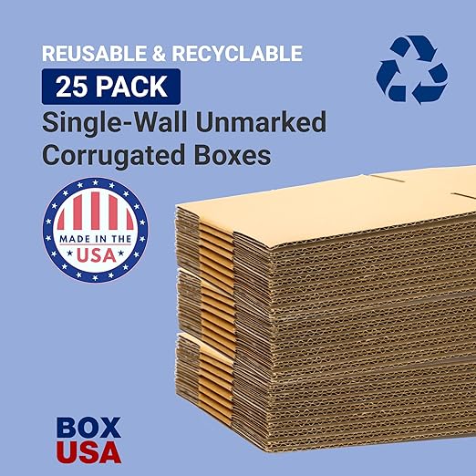 BOX USA Shipping Boxes 24"L x 4"W x 4"H 25-Pack Long Corrugated Boxes - Image 3