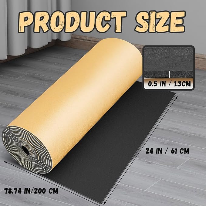 Pangda 1 Piece 78 x 24 x 1/2 Inch Extra Large Marine Foam Roll Closed Cell - Image 2