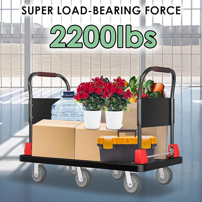 Heavy-Duty Platform Truck Cart - Image 6
