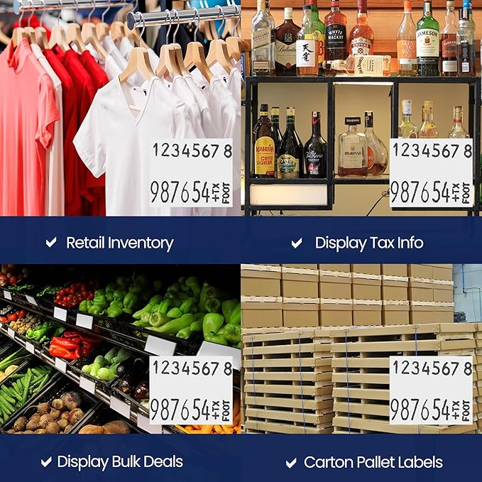 Perco White Pricing Labels for Monarch 1136 - Image 5
