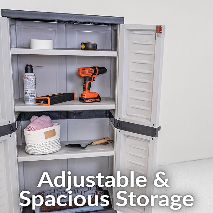 Sunnydaze Lockable Storage Cabinet - Image 3
