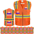 BeautyWill Custom Safety Vest Customized Logo Class 2 High Visibility by BeautyWill