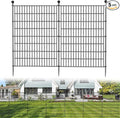 5 Panels No Dig Decorative Outdoor Garden Fence by SecureSpacesCleanerPlaces