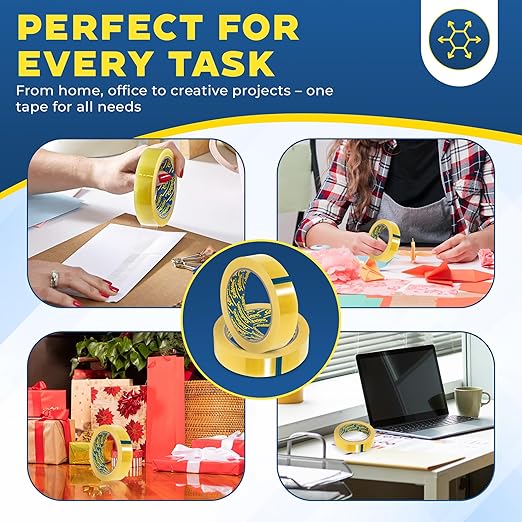   Original Golden Heavy Duty Packing Tape | Extra Strong Clear - Image 4