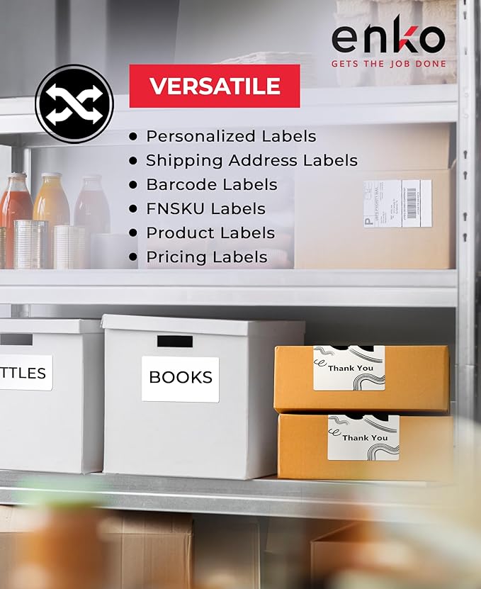 enKo Compatible Zebra 4x6 Label/Dymo Labels 1744907 - Image 5