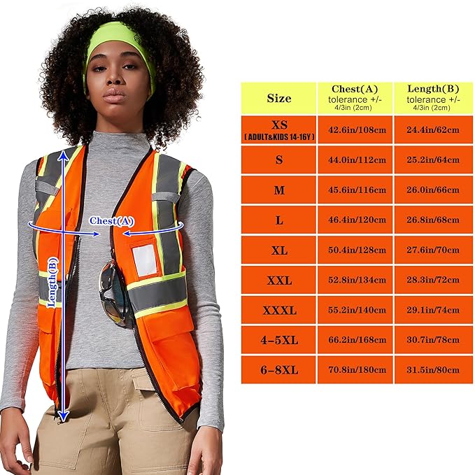 AYKRM Custom Logo Personalised Printed High Visibility Reflective 2 two tone - Image 2