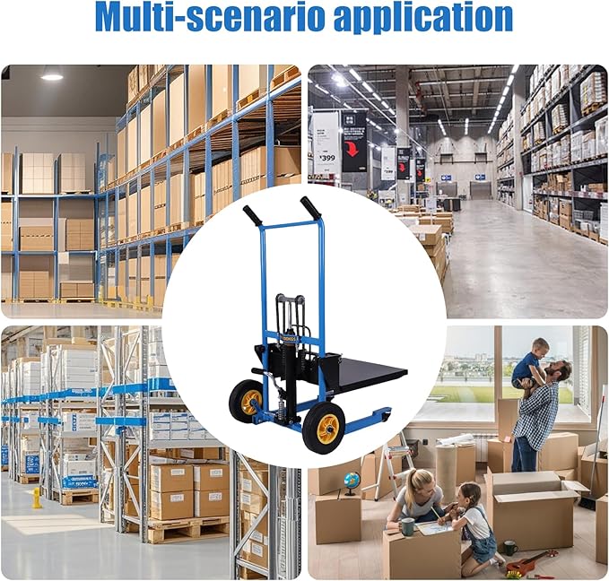 Hydraulic Material Lift Pallet Truck, Pallet Jack Table Cart - Image 4