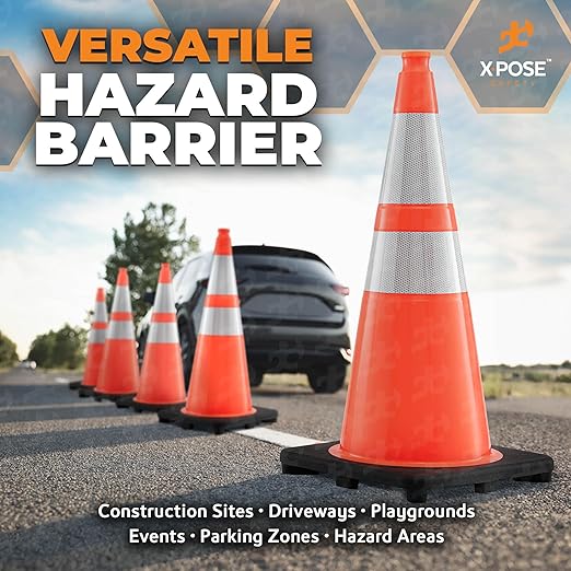 Xpose Safety 28 Inch Orange Traffic Cones - Image 7
