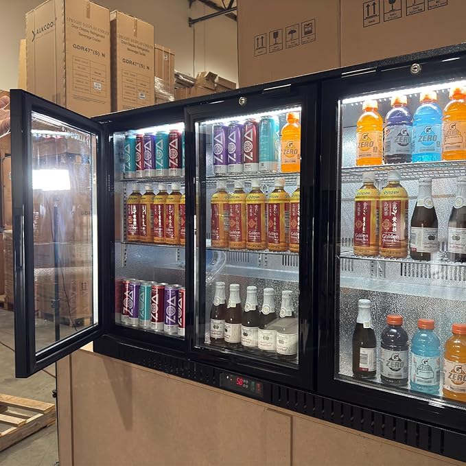 Back Bar Cooler Fridge, 11.5 Cu Ft Commercial Display Refrigerator Beverage - Image 2