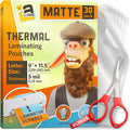 Matte Thermal Laminating Pouches, Matte Finish, 9 x 11.5 Inches 5 MIL Thickness by LaLlama
