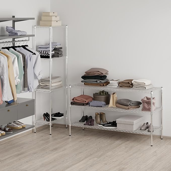 21" Deep x 60" Wide x 34" Height Wire Shelving Kit | 3-Tier | NSF Commercial - Image 8