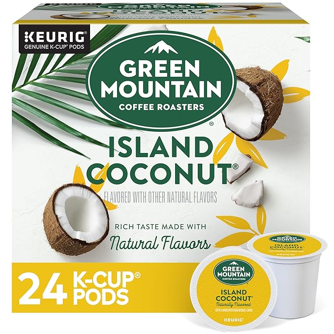 Green Mountain Coffee Roasters Island Coconut, Single-Serve Keurig K-Cup Pod by GreenMountainCoffeeRoasters