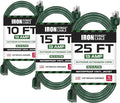 Iron Forge Cable Weatherproof Outdoor Extension Cord 3 Pack, 10 ft, 15 ft by IronForgeCable