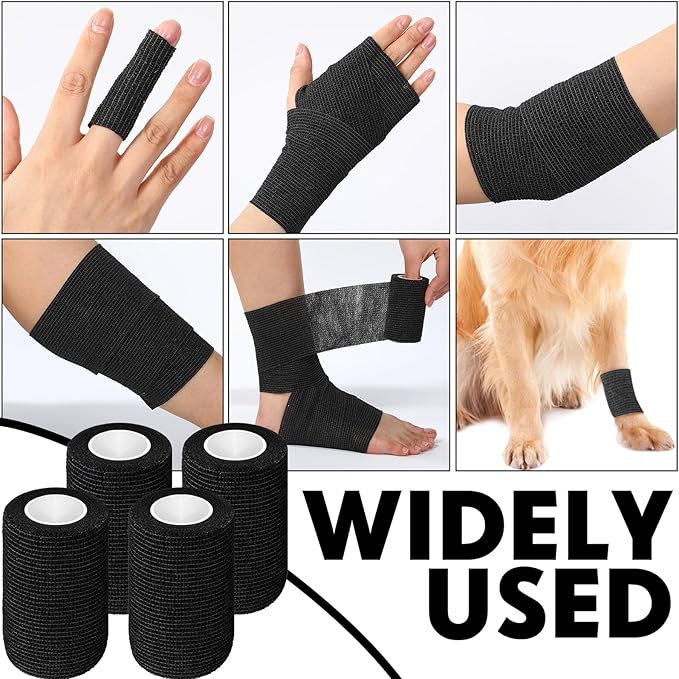 Treela 36 Pcs Self Adherent Bandage 3" X 5 Yard Wrap Breathable Cohesive - Image 3