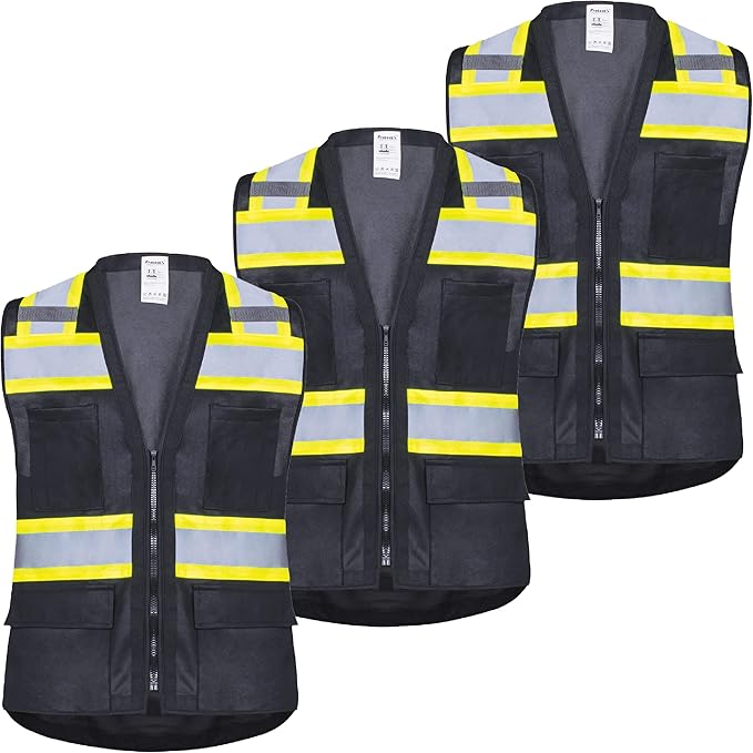 ProtectX 6 Pockets High Visibility Safety Vest by ProtectX