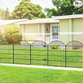 Metal Garden Fence with Gate 36in x 23.3ft, 1 Gate+ 9 Panels Dog Fence Border by FOREHOGARGARDEN%EF%BC%86HOME