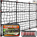 5'x7' Heavy Duty Cargo Net Stretches to 10' x 14', Extra Thick 10mm Cord Bungee by Pamazy