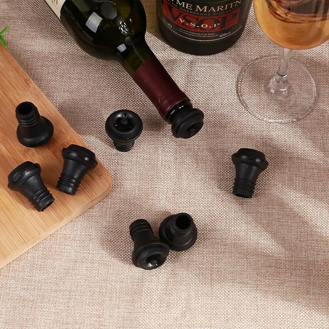 20 Pieces Wine Stoppers with Vacuum Pump Wine Preserver Vacuum Bottle Stopper - Image 6