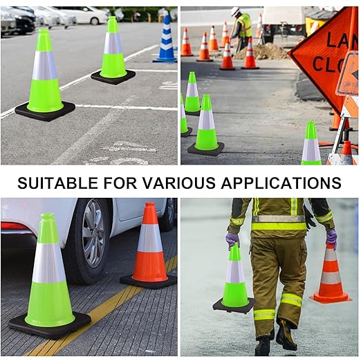 OrangeStar 6-Pack 18" Traffic Cones - Image 6