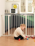 Babelio Baby Gate for Doorways and Stairs, Auto Close Dog Gate, Easy Install by BABELIO