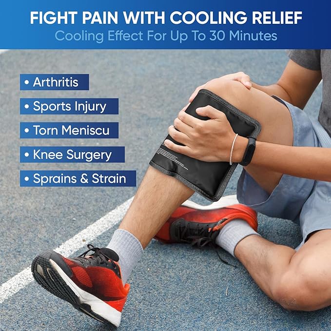 APEXUP Gel Ice Packs for Injuries Reusable, Flexible Double Sided Cold Packs - Image 6